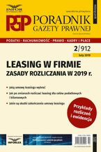 Okładka - Leasing w firmie - zasady rozliczania w 2019 r - Aneta Szwęch