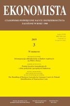 Okładka - Ekonomista 2019 nr 3 - Praca zbiorowa