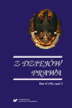 Okładka - Z Dziejów Prawa. T. 11 (19) część 2 - red. Marian Mikołajczyk, Wojciech Organiściak