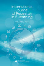 Okładka - "International Journal of Research in E-learning" 2017. Vol. 3 (2) - red. Antonio dos Reis, Josef Malach, Nataliia Morze, Tatiana Noskova, Eugenia Smyrnova-Trybulska