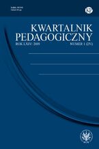 Okładka - Kwartalnik Pedagogiczny 2019/1 (251) - Maria Groenwald, Grażyna Szyling