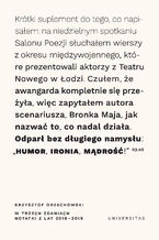 Okładka - W trzech zdaniach. Zapiski z lat 2018/2019 - Krzysztof Orzechowski