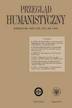 Okładka - Przegląd Humanistyczny 2019/3 (466) - Tomasz Wójcik