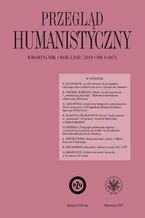 Okładka - Przegląd Humanistyczny 2019/4 (467) - Tomasz Wójcik