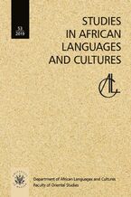Okładka - Studies in African Languages and Cultures. Volumen 53 (2019) - Nina Pawlak