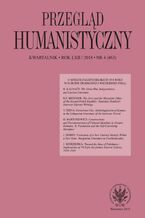 Okładka - Przegląd Humanistyczny 2018/4 (463) - Alina Molisak, Jagoda Wierzejska