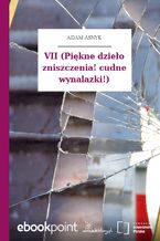 Okładka - VII (Piękne dzieło zniszczenia! cudne wynalazki!) - Adam Asnyk