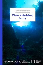 Okładka - Pieśń o niedobrej burzy - Józef Czechowicz
