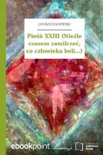 Okładka - Pieśń XXIII (Nieźle czasem zamilczeć, co człowieka boli...) - Jan Kochanowski