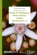 Okładka - Pieśń VI (Królewno lutnie złotej i rymów pociesznych...) - Jan Kochanowski