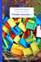 Okładka - Trudno inaczej - Tadeusz Boy-Żeleński