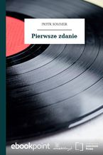 Okładka - Pierwsze zdanie - Piotr Sommer