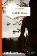 Okładka - Do D. D. Elegia - Adam Mickiewicz