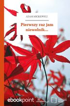 Okładka - Pierwszy raz jam niewolnik - Adam Mickiewicz
