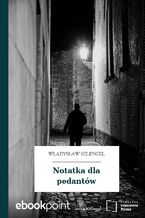 Okładka - Notatka dla pedantów - Władysław Szlengel