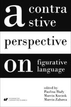 Okładka - A contrastive perpective on figurative language - red. Paulina Biały, Marcin Kuczok, Marcin Zabawa