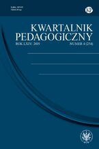 Okładka - Kwartalnik Pedagogiczny 2019/4 (254) - Adam Fijałkowski