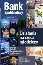 Okładka - Bank Spółdzielczy nr 2/585, listopad 2016 - Janusz Orłowski, Roman Szewczyk, Piotr Górski, Eugeniusz Gostomski