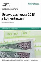 Okładka - Kodeks kadr i płac  Ustawa zasiłkowa 2015 z komentarzem  - Aldona Salamon