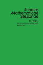 Okładka - Annales Mathematicae Silesianae. T. 23 (2009) - Komitet Redakcyjny