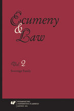 Okładka - "Ecumeny and Law" 2014, Vol. 2: Sovereign Family - red. Andrzej Pastwa