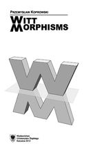 Okładka - Witt morphisms - Przemysław Koprowski