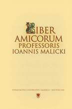 Okładka - Liber amicorum Professoris Ioannis Malicki - red. Dariusz Rott, Piotr Wilczek, współudz. Beata Stuchlik-Surowiak