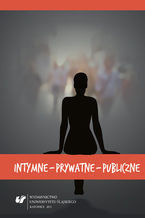 Okładka - Intymne - prywatne - publiczne - red. Ewa Wąchocka