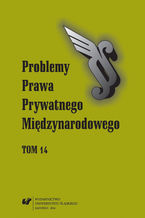 Okładka - Problemy Prawa Prywatnego Międzynarodowego. T. 14 - red. Maksymilian Pazdan