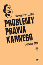 Okładka - Problemy Prawa Karnego. T. 26 - red. Kazimierz Marszał