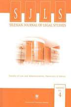 Okładka - Silesian Journal of Legal Studies. Contents Vol. 4 - red. Barbara Mikołajczyk