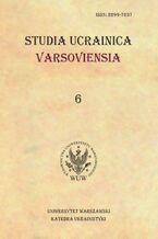 Okładka - Studia Ucrainica Varsoviensia 2018/6 - Irena Mytnik