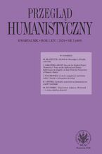 Okładka - Przegląd Humanistyczny 2020/2 (469) - Tomasz Wójcik