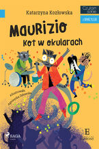 Okładka - I am reading - Czytam sobie. Maurizio - Kot w okularach - Katarzyna Kozłowska