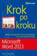 Okładka - Microsoft Word 2013 Krok po kroku - Joyce Cox, Joan Lambert