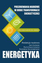 Okładka - Poszukiwania naukowe w dobie transformacji energetycznej - Iwo Kijewski, Piotr Kwiatkiewicz, Radosław Szczerbowski