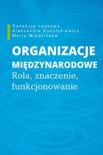 Okładka - Organizacje międzynarodowe - Aleksandra Kusztykiewicz, Marta Miedzińska