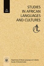 Okładka - Studies in African Languages and Cultures. Volumen 54 (2020) - Nina Pawlak