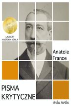 Okładka - Pisma krytyczne - Anatole France