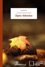 Okładka - Zgon Adonisa - Safona