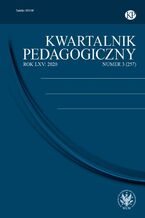 Okładka - Kwartalnik Pedagogiczny 2020/3 (257) - Adam Fijałkowski