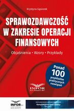Okładka - Sprawozdawczość w zakresie operacji finansowych - Krystyna Gąsiorek