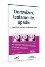 Okładka - Darowizny, testamenty, spadki - Eliza Jamborska
