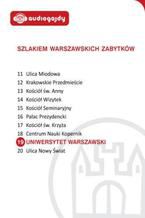Okładka - Uniwersytet Warszawski. Szlakiem warszawskich zabytków - Ewa Chęć