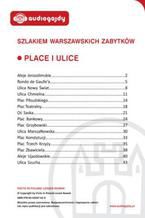 Okładka - Place i ulice. Szlakiem warszawskich zabytków - Ewa Chęć