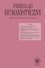 Okładka - Przegląd Humanistyczny 2020/4 (471) - Tomasz Wójcik