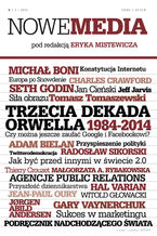 Okładka - NOWE MEDIA pod redakcją Eryka Mistewicza Kwartalnik 6/2013 - Eryk Mistewicz