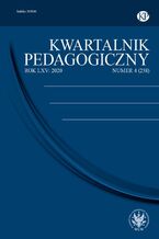 Okładka - Kwartalnik Pedagogiczny 2020/4 (258) - Adam Fijałkowski
