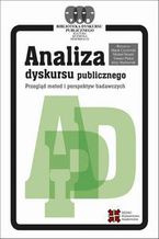 Okładka - Analiza dyskursu publicznego - Marek Czyżewski i In.