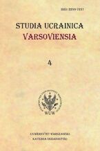 Okładka - Studia Ucrainica Varsoviensia 2016/4 - Irena Mytnik